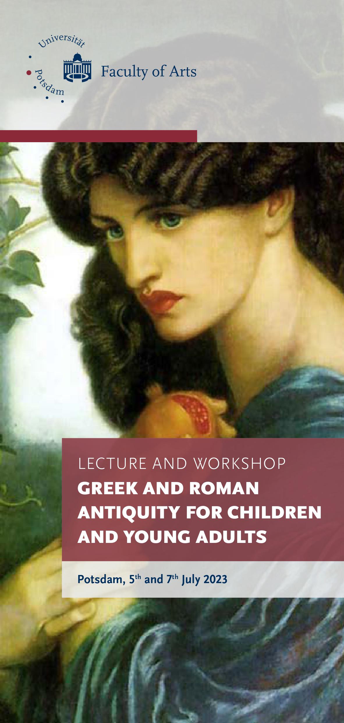 Greek and Roman Antiquity for Children and Young Adults. Poster. July 2023